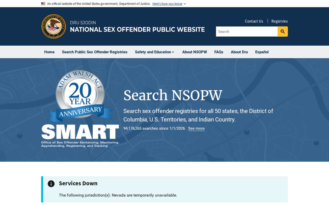Virginia Beach sex offender search through the national NSOPW system